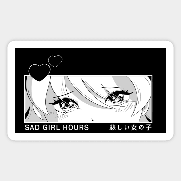 Sad Girl Hours Magnet by PastiyemaSells